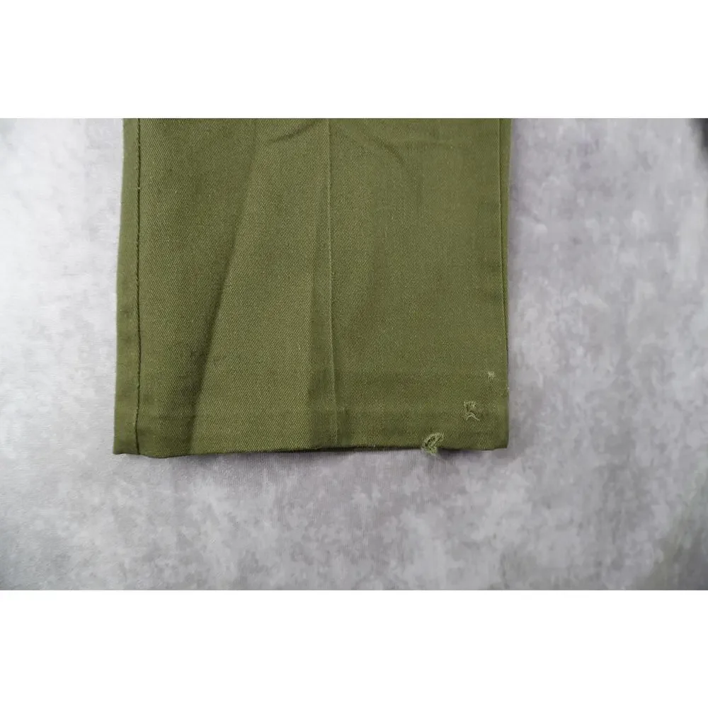 Vintage Boy Scouts of America BSA Olive Green Cargo Pants Approx 28x28